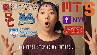 College Decision Reaction 2022 (Film Schools!! ft. USC, NYU, UCLA, MIT, Chapman, +) | Stephie Wan