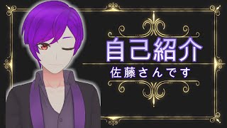 「【自己紹介】はじめまして、佐藤です！【新人Vtuber】」のサムネイル