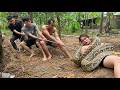 Horror in the Jungle! Giant Python Drags Girl Into Hidden Cave 😱 | Heroic Rescue Team Saves Her