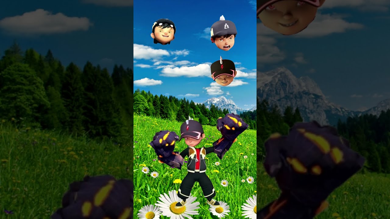 Boboiboy Earth Funny Wrong Head Puzzle 