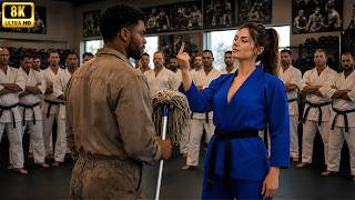 “One Punch, Prove It!” Female Black Belt Mocked a Black Single Dad—Ending Shocked Everyone