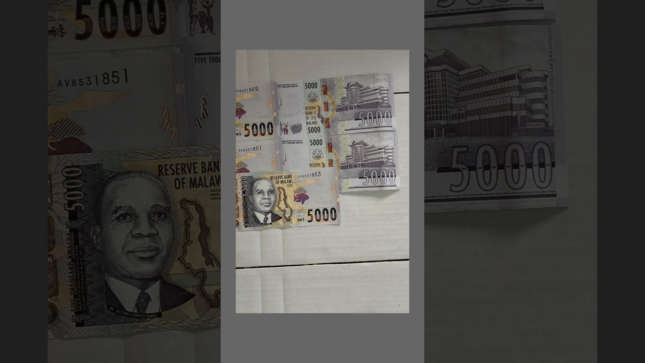 Animal Theme Malawi 5000 Kwacha Note 