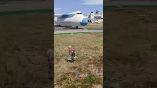 Spider Man Attack Om Cargo Plane Gtav Ragdoll #gtav #shorts