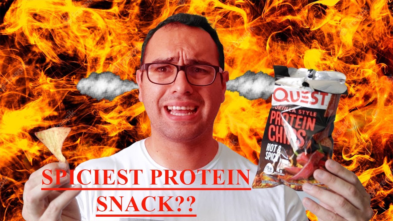 QUEST HOT AND SPICY PROTEIN CHIPS REVIEW!! questnutrition protein 