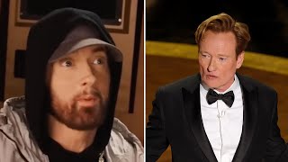 Eminem REACTS To Conan O'Brien CALLING OUT Drake During Oscars Monologue
