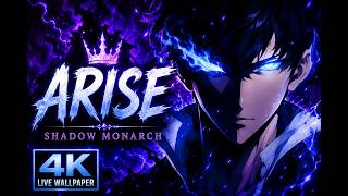 ARISE 👑 | Sung Jinwoo Shadow Monarch Live Wallpaper (4K UHD) 