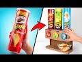 3 Sabores de Pringles Em 1 Dispensador | Projeto de Papelão DIY
