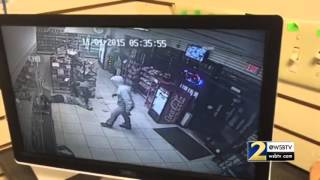 RAW surveillance video shows gas station shooting