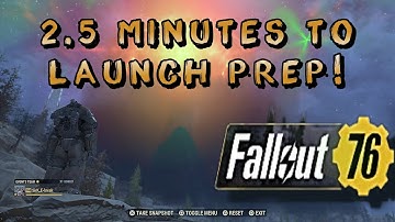 Fallout 76👍😮UNDER 2.5min to LAUNCH PREP👍 Fastest Way to Launch a NUKE!