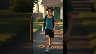 A little boy was walking home from school #shorts #cartoon #shortfeed