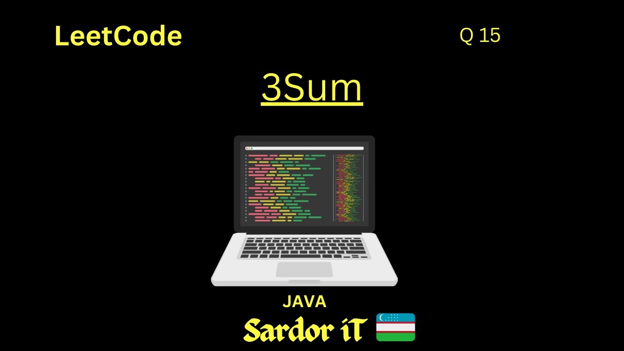LEETCODE Question 15 3Sum Ozbek || Uzbek Tili - YouTube