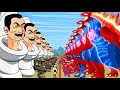 Skibidi Toilet 62: SKIBIDI TOILETS VS SPIDER GODZILLA, DINOSAURS: Who Will Win| Skibidi Animation