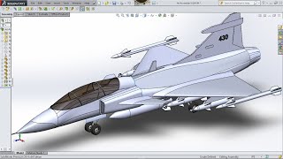 How to Design Fighter Jet Air Plane in SolidWorks_Part-2 | Advance Surface Modeling in SolidWorks