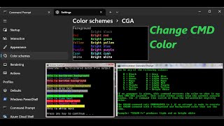 How to Change the text Colors of Command Prompt in Windows 10/11