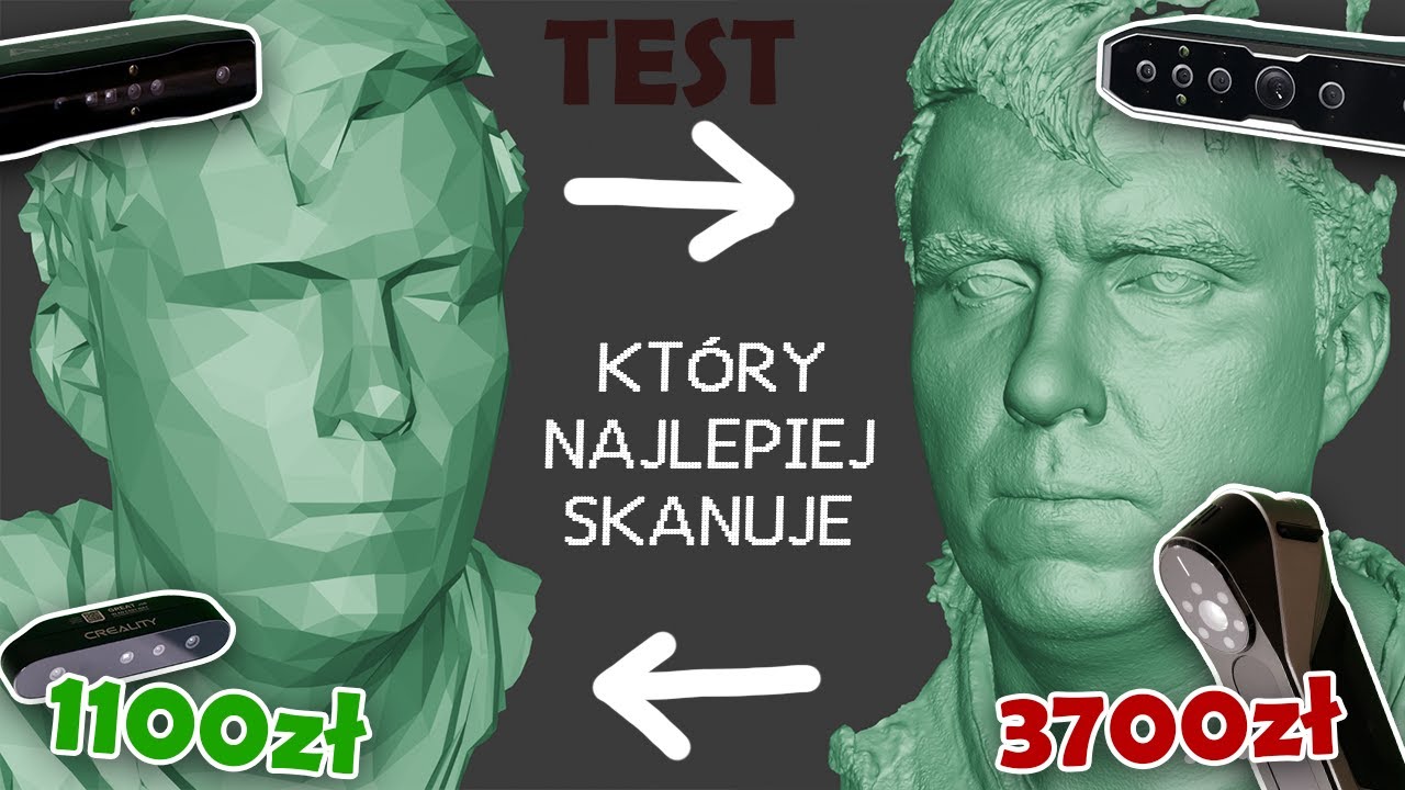 Porównanie i test skanerów 3D Creality (Ferret / Otter Lite / Otter / Raptor)