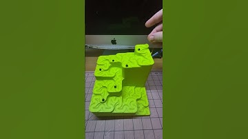 Hilbert Curve marble run #timelapse #3dprinting #marbles #fractal #3dprinted #educational