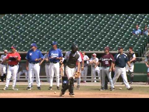 Grey #35 Throwing To Second Base