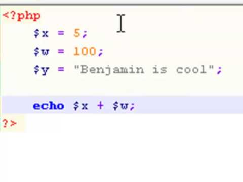 PHP 02 - Variables & math Tutorial [PART 1]