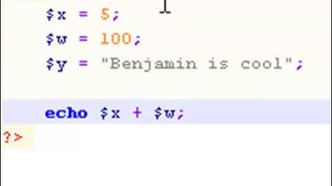 PHP 02 - Variables & math Tutorial [PART 1]