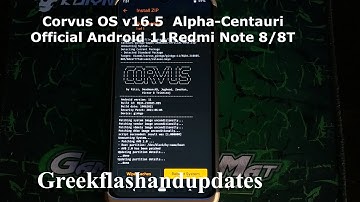 Corvus OS v16.5  Alpha-Centauri Official Android 11Redmi Note 8/8T