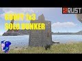 SOLO BUNKER 1x3 with cool peeks - RUST 2022 Solo Base Design