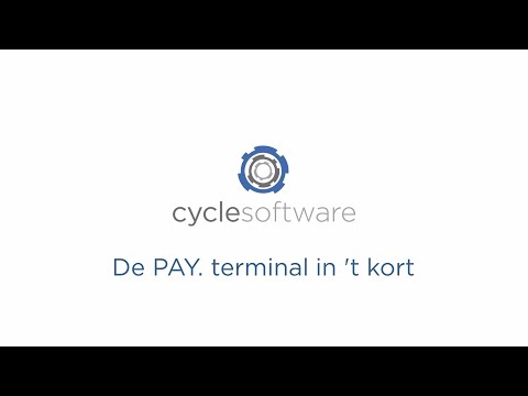 CycleSoftware PAY. terminal in 't kort
