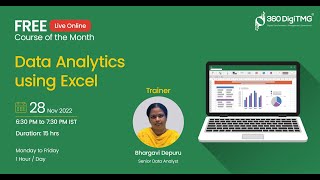 Data Analytics using Excel | Day 1 | 360DigiTMG screenshot 2