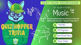 Ultimate Music Trivia Quiz | 25 Challenging Questions screenshot 5