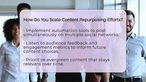 How Do You Scale Content Repurposing Efforts? - Everyday-Networking