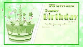 28 September Happy Birthday Wishes Video screenshot 4