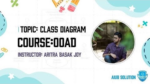 Class Diagram. || OBJECT ORIENTED ANALYSIS AND DESIGN || Bangla Tutorial. || AIUB Solution.