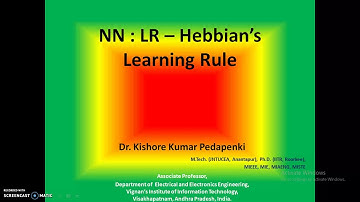 Neural Network - Learning Rules 3 - Hebbian