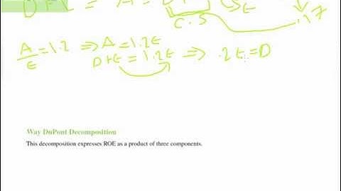 Dupont Decomposition _ ROE _ CFA L1 & L2