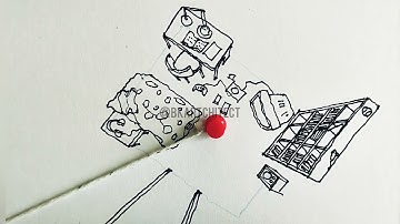 Using a string to draw 1 point perspective.  Easiest way to do it!!!