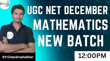 12:00 PM-UGC NET Math class| NTA UGC NET Important PYQ Math Paper 1| UGC NET Math Exam December 2022