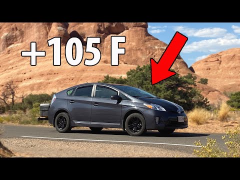 Living in a Prius in Extreme Heat! (Moab Utah)