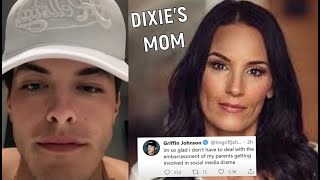 Griffin Johnson CRIES and Throws Major SHADE at Dixie D'Amelio's MOM!