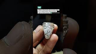 Raja silver ukir ikan koi