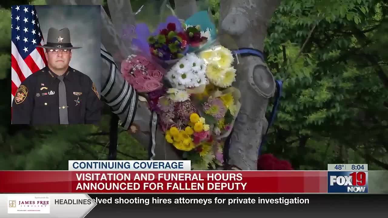 Visitation and funeral hours announced for fallen deputy - YouTube