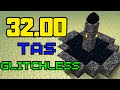 Minecraft but beaten in 32 seconds glitchless tas