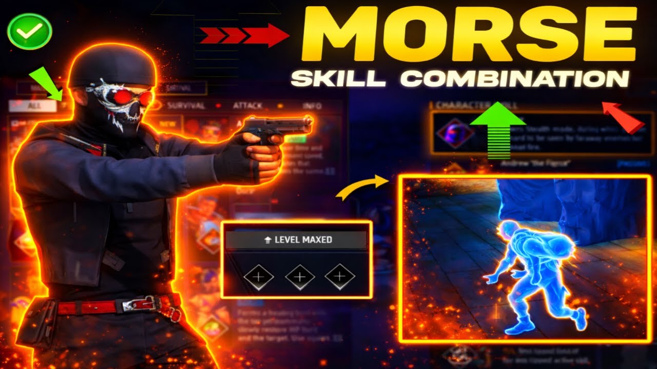 Morse Best character combination 2026 | Morse skill combination in free fire | Morse Ability 2026