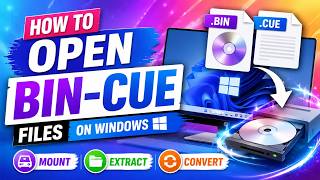 How to Open BIN-CUE Files on Windows 🖥️ Mount, Extract &amp; Convert