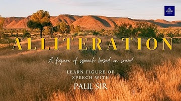 Alliteration, a poetic device based on sound