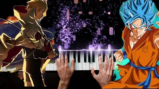 Naruto ( Silhouette ) X dragon ball op2 (Limit Break x survivor ) piano cover screenshot 1