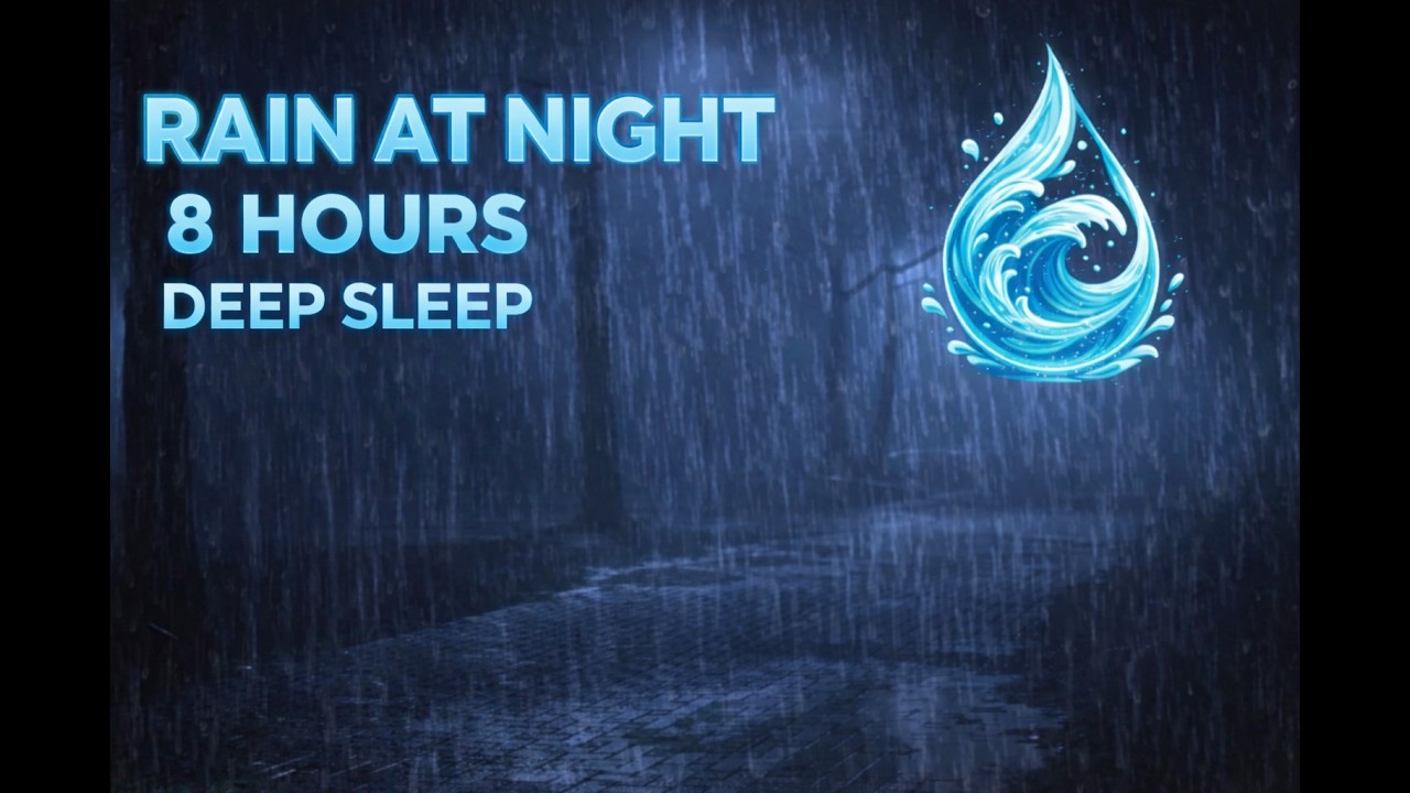 Rain at Night for Deep Sleep • 8 Hours Rain Sounds (No Music) - YouTube