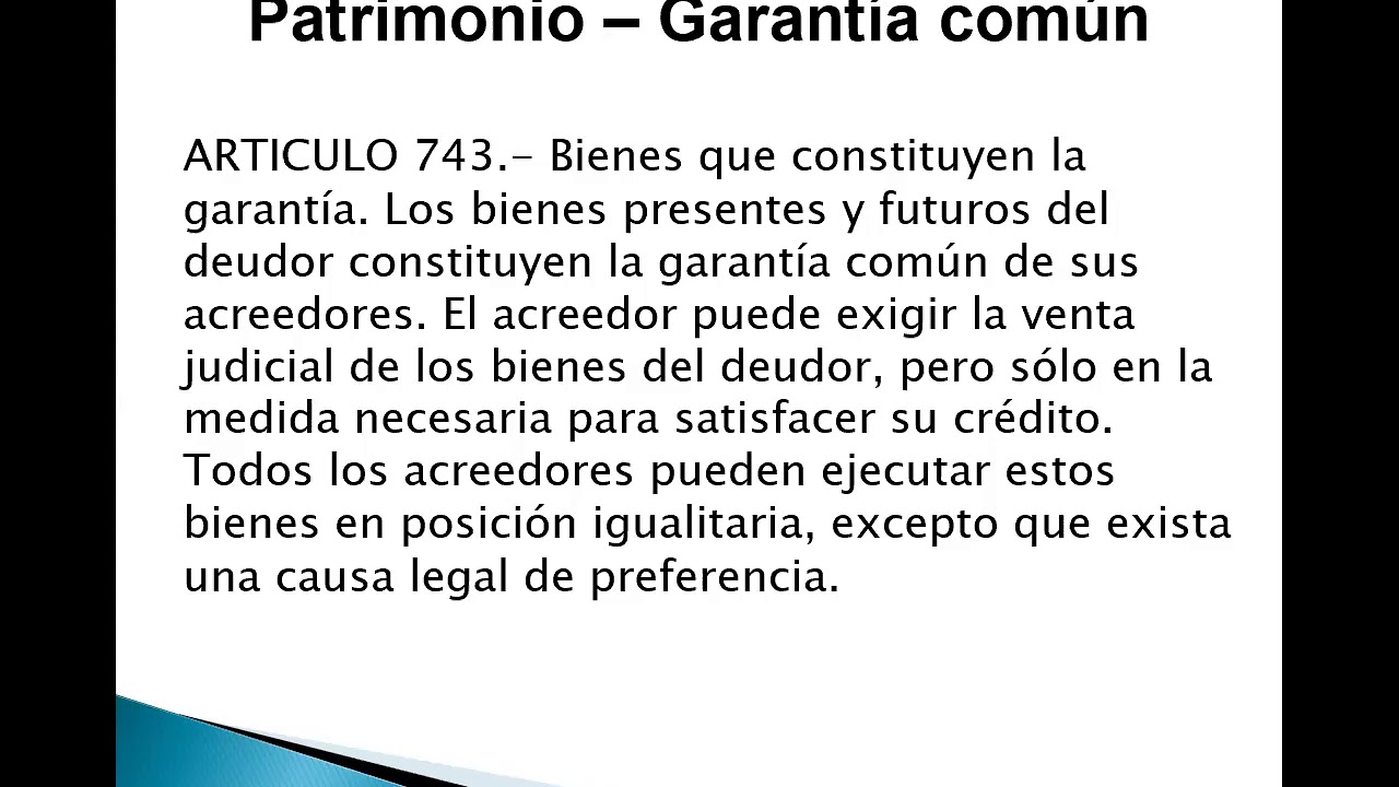 Patrimonio - Bienes y cosas (2/2)