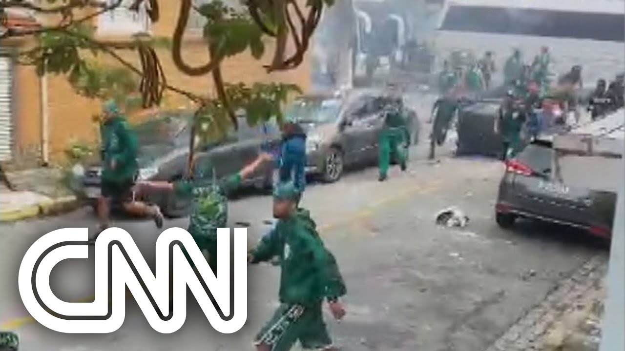 Torcedores de Santos e Coritiba entram em confronto | CNN DOMINGO