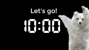 10 Minutes Countdown Timer with Dancing Bear : Happy Music : Break Time