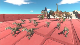 Race to eat Velociraptors - Animal Revolt Battle Simulator