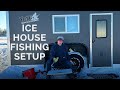 Yetti fish house  how to set up a fish housethen relax walleye perch icefishing